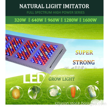 New Arrival 320W-1600W High Power LED Grow Light Hydroponic System LED Grow Light is Suitable for Various Stages of Plant Growth